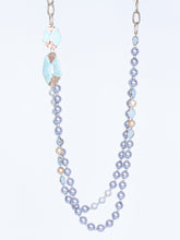 Necklace with oval pendant